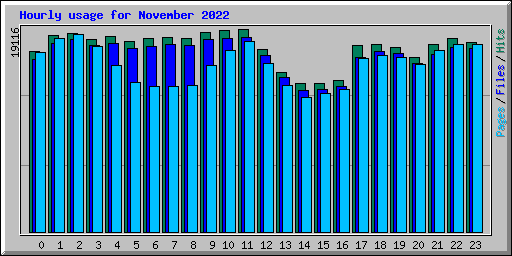 Hourly usage for November 2022